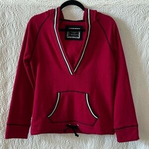 Sonoma Life + Style V-Neck Long Sleeve Hoodie Sweatshirt